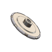 Meule Vacuum - Ø100x8x20+8PE - D427 - Fixation M14 - Congé de 4mm